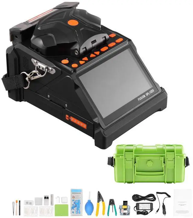 Alt view image 2 of 8 - VEVOR Fiber Fusion Optic Splicer 6 Motors Core & Clad Alignment 5" LCD Screen