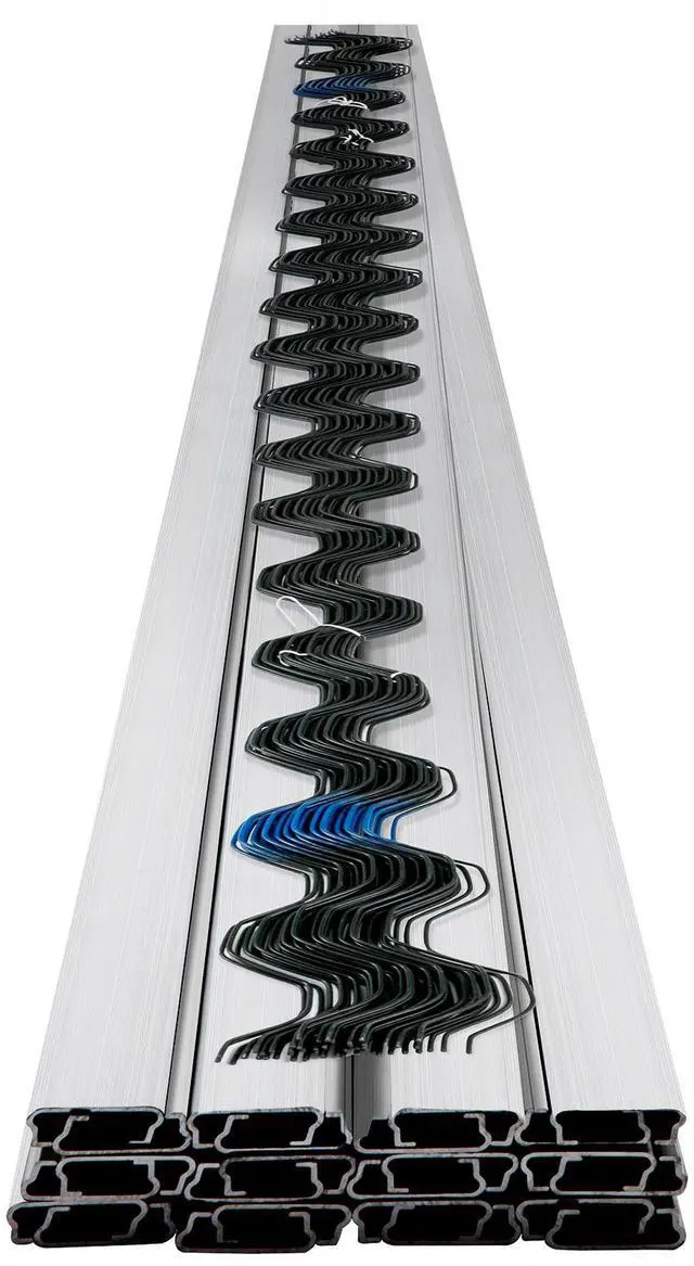 Alt view image 2 of 8 - VEVOR Spring Wire and Lock Channel, 6.56ft Spring Lock & U-Channel Bundle for Greenhouse, 50 Packs PE Coated Spring Wire & Aluminum Alloy Channel, Plastic Poly Film or Shade Cloth Attachment with Scre