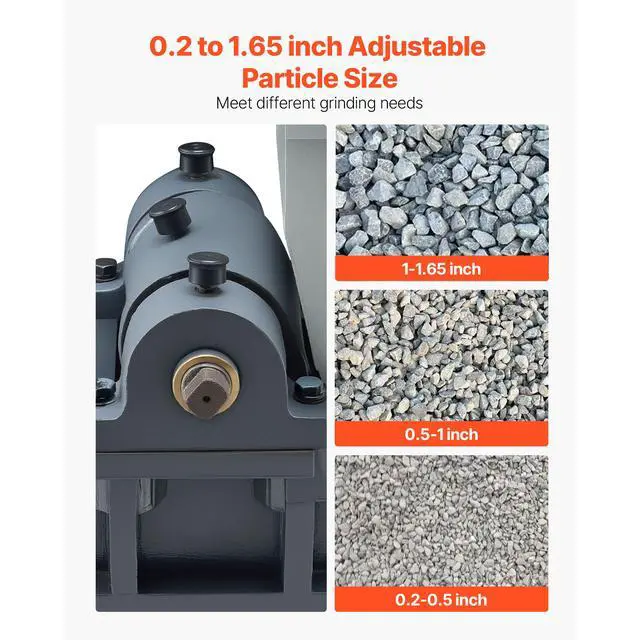 Alt view image 4 of 7 - Jaw Crusher Machine, 2.2KW High Power Rock Stone Crush Machine, 6.10 x 5.12 inch Feeding Port, 1740 RPM Speed Stone Shatter Grinder, Electric Stone Shatter 220V, for Rock Coal Glass Bottle