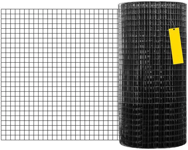 Alt view image 9 of 15 - VEVOR Hardware Cloth, 36" x 50' & 1"x1" Mesh Size, Galvanized Steel Vinyl Coated 16 Gauge Chicken Wire Fencing w/A Cutting Plier & A Pair of Fabric Gloves, for Garden Fencing & Pet Enclosures, Black