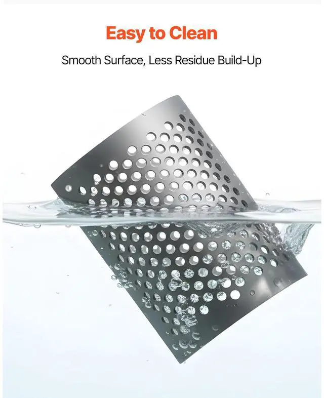 Alt view image 6 of 8 - VEVOR Screen Mesh for Plastic Shredder, High-Quality Steel Durable Mesh, 0.315 in/8 mm High-Precision Aperture Screen, Compatible with Model 180 Plastic Grinder, Suitable for Small Particle Recycling