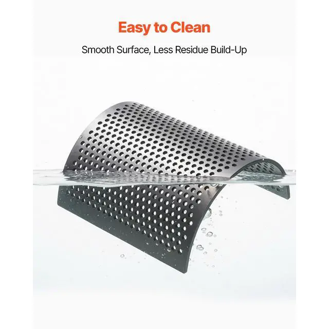 Alt view image 6 of 8 - VEVOR Screen Mesh for Plastic Shredder, High-Quality Steel Durable Mesh, 0.236 in/6 mm High-Precision Aperture Screen, Compatible with Model 250 Plastic Grinder, Suitable for Micro Particle Recycling