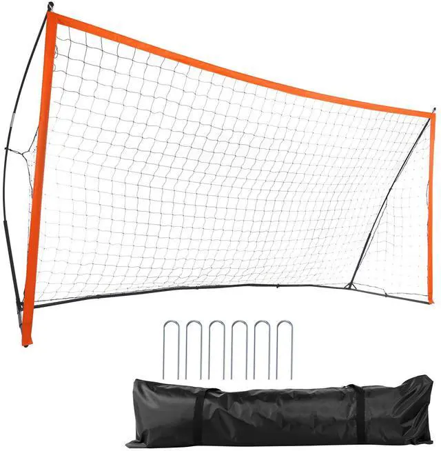 Main image of Portable Soccer Goal, 12.4x6.4 ft Adults Kids Backyard Soccer Net, Large Practice Soccer Net, Steel Fiberglass Structure Training Soccer Goal Set, All-Weather Outdoor Soccer Goals with Carry Bag