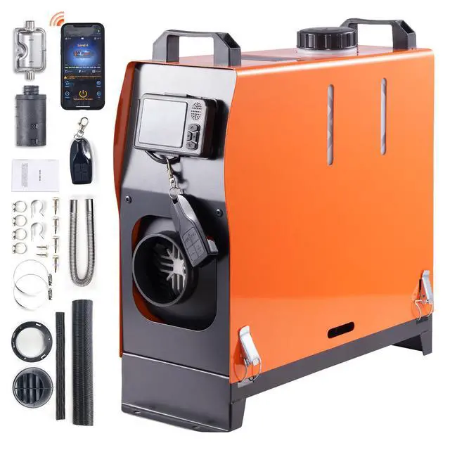 Alt view image 8 of 14 - VEVOR Diesel Air Heater All-in-one 12V 5KW Bluetooth App LCD for Car RV Indoors