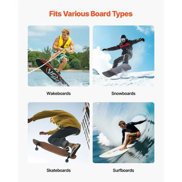 Alt view image 7 of 8 - VEVOR Surfboard Wall Mount 4 Tiers Horizontal Surfboard Rack for Storage Display