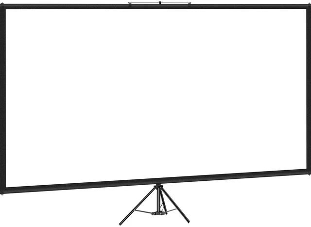 Main image of Tripod Projector Screen with Stand 70 inch 16:9 4K HD Projection Screen Stand Wrinkle-Free Height Adjustable Portable Screen for Projector Indoor & Outdoor for Movie, Home Cinema, Gaming, Office