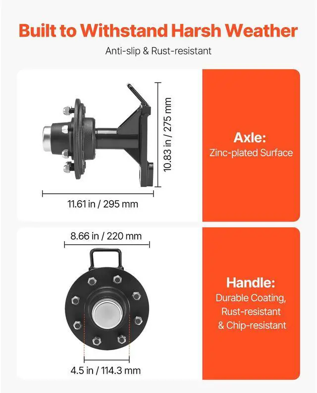 Alt view image 3 of 8 - VEVOR Shipping Container Wheels 8-Lug Wheels Kit, Heavy Duty Shipping Container Axle with Ratchet Tie Down-Moves 20 ft - 40 ft, Secure Transport for Dock, Warehouse, Construction Site, Black