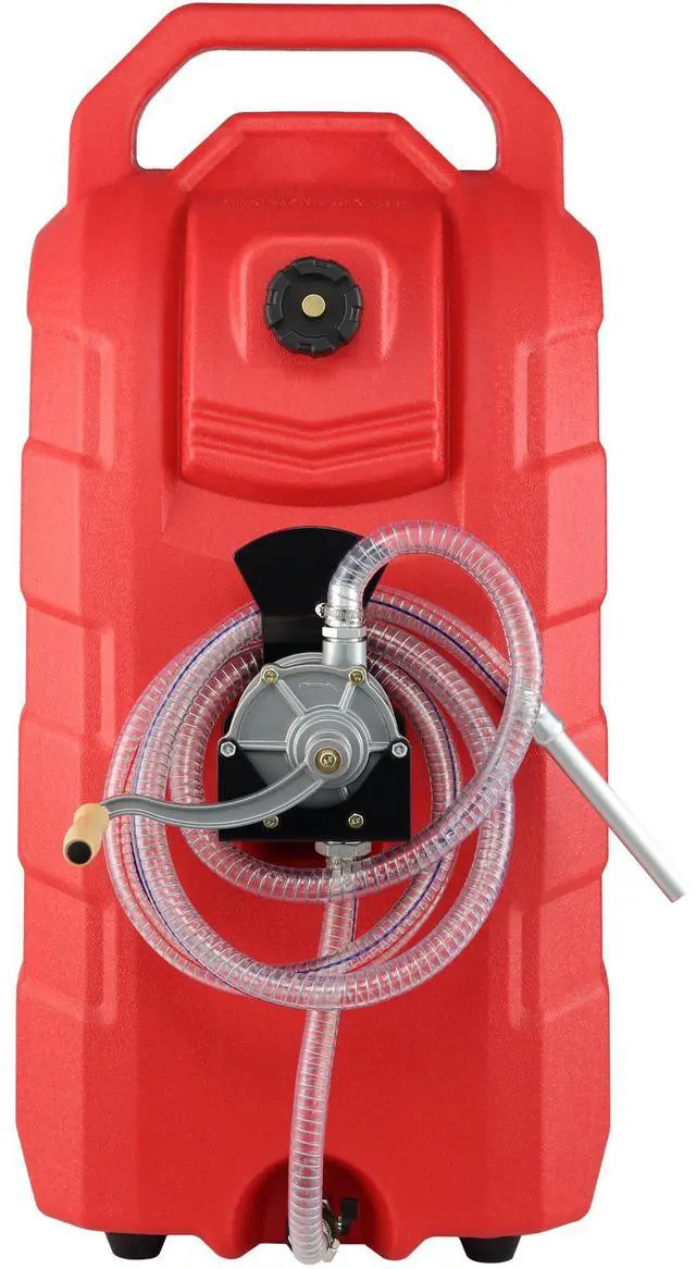 Alt view image 8 of 14 - VEVOR 16 Gallon Fuel Caddy, 7.8 L/min, Portable Gas Storage Tank Container with Hand Pump Rubber Wheels, Fuel Transfer Storage Tank for Gasoline Diesel Machine Oil Car Mowers Tractor Boat Motorcycle