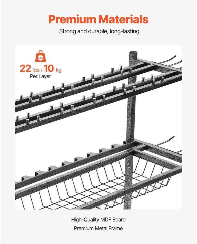 Alt view image 12 of 14 - 15 Pole Fishing Rod Holder Fishing Rack Cart Organizer with Wheels for Garage