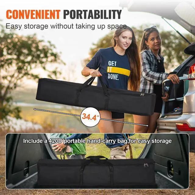 Alt view image 10 of 12 - VEVOR Projector Screen with Stand, 150 inch 16:9 4K 1080 HD Outdoor Movie Screen with Stand, Wrinkle-Free Projection Screen with Tripods and Carry Bag, for Home Theater Cinema Backyard Movie Night