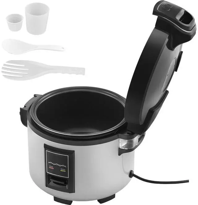 Alt view image 3 of 9 - VEVOR  Commercial Rice Cooker 45-Cup Non-Stick Pot 9L 12H Keep Warm Restaurant