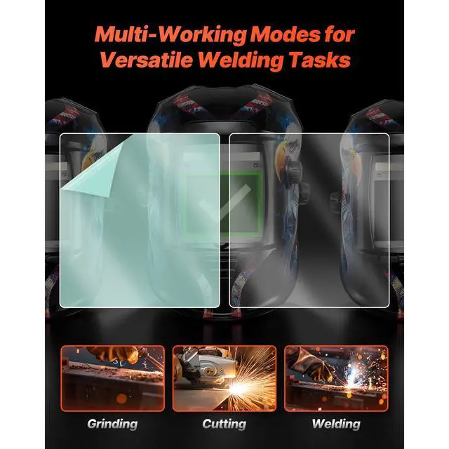 Alt view image 7 of 8 - VEVOR Welding Helmet Outer Cover Lens 20PCS 4.76" x 4.65" Outer Replacement Lens