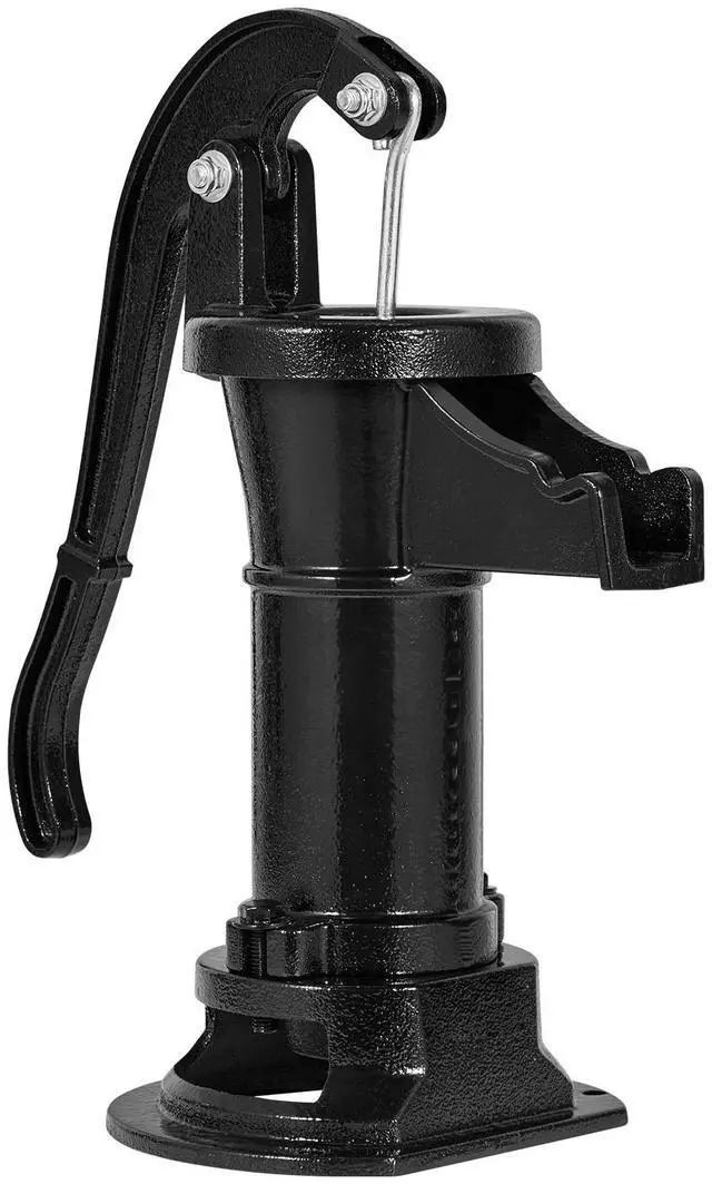 Alt view image 2 of 8 - VEVOR Well Hand Pitcher Pump, 25 ft Maximum Lift, Antique Cast Iron Manual Hand Water Pump, NPT 1-1/4 in Connection, Easy Installation, Old Fashioned for Outdoor Garden, Pond, Backyard, Farm, Black