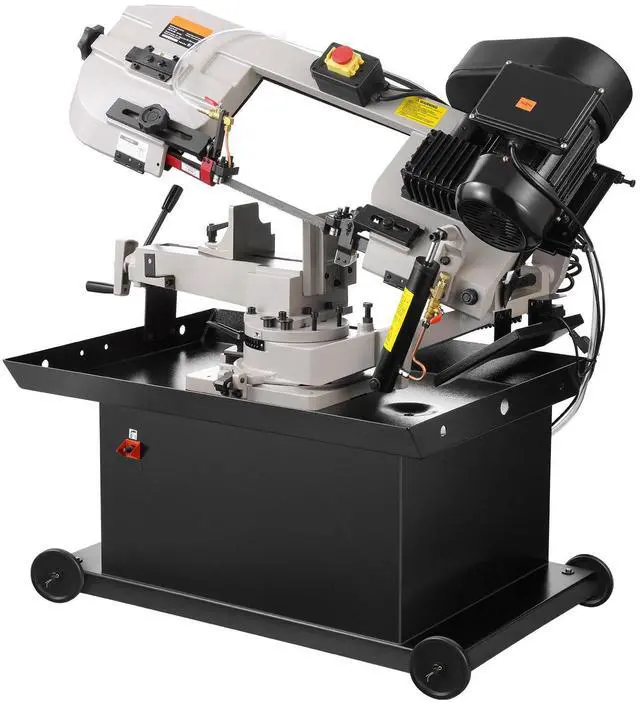 Main image of Metal Horizontal Band Saw, 7 x 8.25 in Rectangular Cutting Capacity, 110/220V Vertical Cutting Bandsaw with 1.1 kW Motor, 0-45° Angle Adjustment, Variable Speed, for Metal, Wood, and Plastic