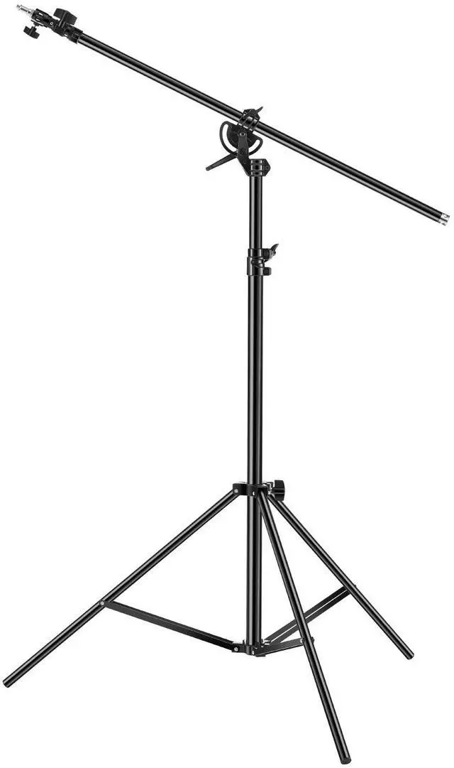 Alt view image 8 of 14 - VEVOR Air Cushioned Aluminum Photography Light Stand with Boom Arm Adjustable