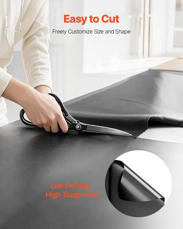 Alt view image 7 of 8 - VEVOR 3FT x 50FT Plastic Sheeting Heavy Duty, 4 Mil Thick Plastic Sheeting Roll, Plastic Drop Cloth Painters Tarp, Polyethylene Covering for Crawl Space Vapor Barrier, Multi-Purpose, Black