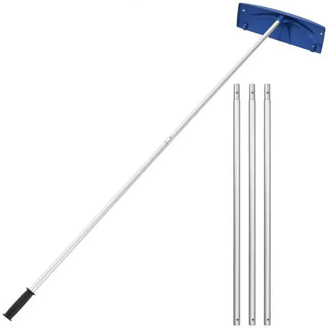 Alt view image 2 of 8 - VEVOR 3.8-18.2 ft Snow Roof Rake 24 in Plastic Blade with Wheels Lightweight