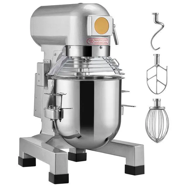 Alt view image 3 of 9 - VEVOR  Commercial Food Mixer 10L 3-Speed Stand Dough Mixer 550W for Restaurant