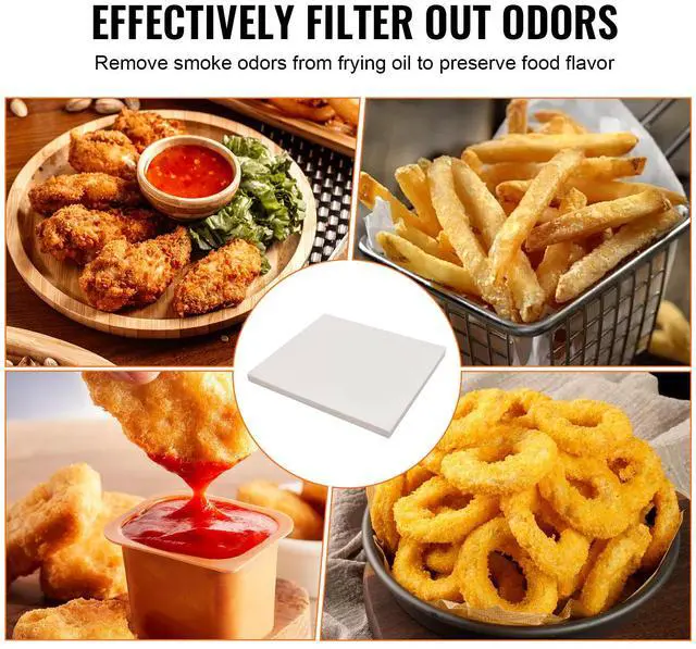 Alt view image 11 of 14 - VEVOR Fryer Filter Paper, 100 Sheets, 19.3" x 16.1", Replacement Deep Fryer Filter Sheets for 18L/38L Commercial Mobile Fryer Filter Machine, for Restaurant, Fast Food Shop, Carnival Concession Stand