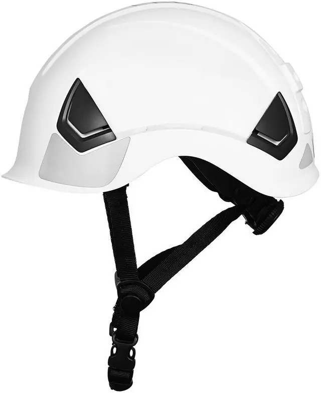 Alt view image 2 of 8 - VEVOR Construction Safety Helmet Vented Class C White Safety Hardhat for Men & Women