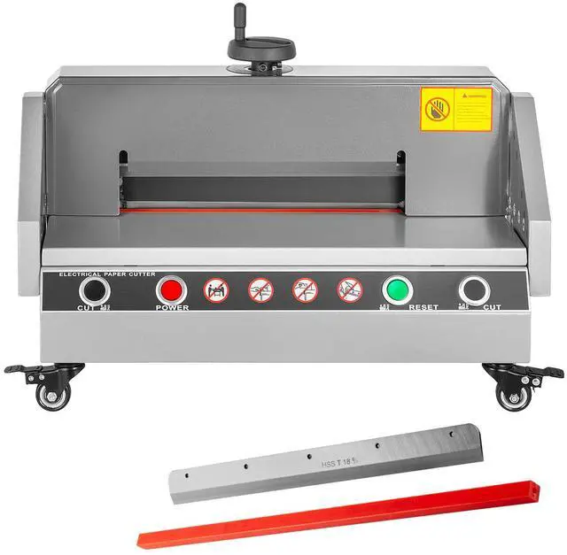 Alt view image 2 of 8 - VEVOR Electric Paper Cutter, 13" /330.2mm Cutting Width, 1.57"/40mm Cutting Thickness, Desktop Paper Cutting Machine with Button Control, Electric Paper Trimmer for Office, School, Printing Plant