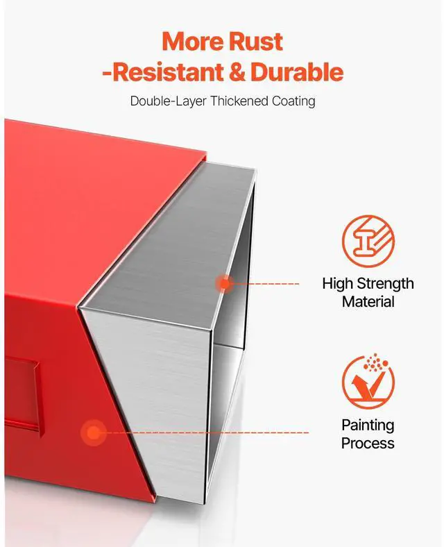 Alt view image 5 of 9 - VEVOR Ballast Box 3 Point Category 1 Tractor Quick Tach Hitch Counterweight Red