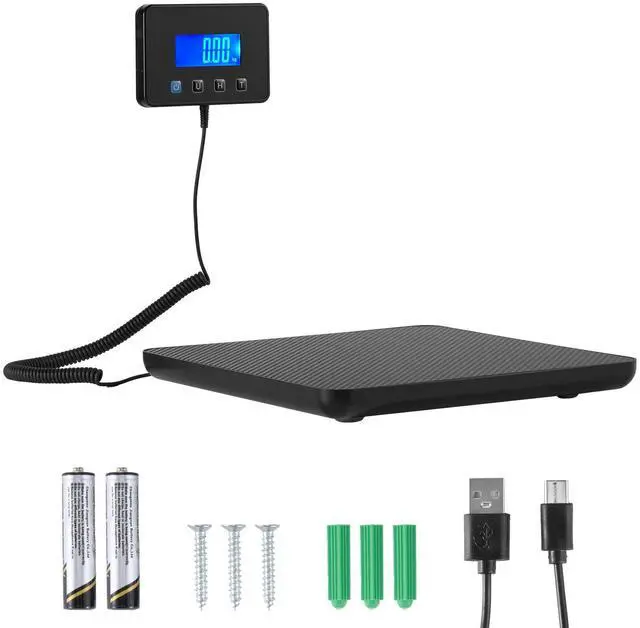 Main image of Digital Postal Scale, 0.35 oz/3.5 oz Dual Accuracy, 440 lbs Commercial Weight Scale with Hold/Tare Function & LCD Display, Fit for Packages, Postage, Luggage, Battery & Charging Cable Included