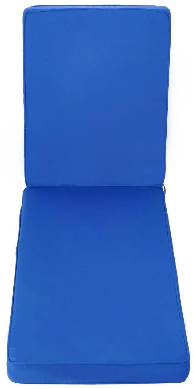 Alt view image 2 of 8 - VEVOR Outdoor Chaise Lounge Chair Cushion with Ties 72 x 21 in Waterproof Thick