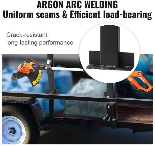 Alt view image 7 of 9 - VEVOR Trimmer Rack, 2 Place Weeder Trimmer Rack, Trim Holder Trailer Rack Carrier with Zinc Alloy Password Lock, Mount On Landscape Truck Trailer Enclosed Trimmer Rack Weed Eater Racks, Pair