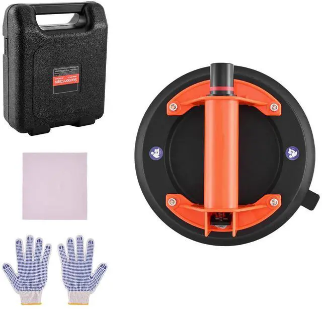 Main image of Vacuum Suction Cup, 8-Inch Vacuum Glass Lifter with ABS Handle, 400 lbs Max Lifting Capacity Tile Suction Cup Tool with Carrying Case for Lifting Large Tile, Granite, Drywall, Windows (1-Pack)