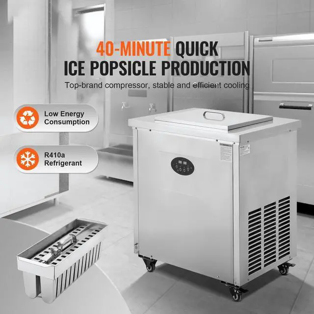 Alt view image 2 of 7 - Commercial Popsicle Machine, Single Mould Set - 40 PCS Ice Pops Making Machine, Stainless Steel Commercial Ice Lolly Maker, Ice Sticks Popsicle Machine for Bar, Cafes, Milktea Stores