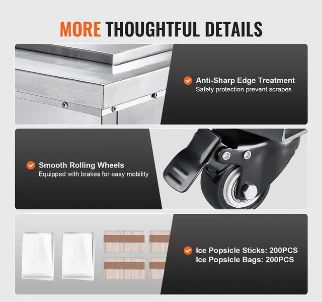 Alt view image 6 of 7 - Commercial Popsicle Machine, Single Mould Set - 40 PCS Ice Pops Making Machine, Stainless Steel Commercial Ice Lolly Maker, Ice Sticks Popsicle Machine for Bar, Cafes, Milktea Stores