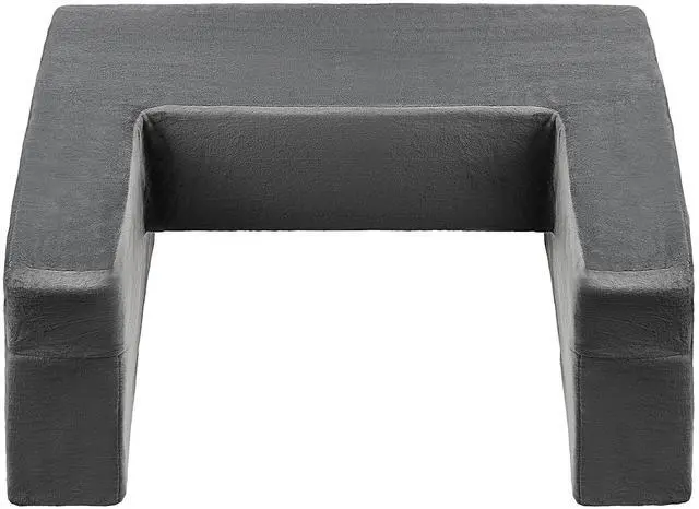 Alt view image 8 of 14 - VEVOR Reading Pillow, Lap Desk Pillow with Washable Cloth, Large Bed Pillow with 2 Pockets and Cup Holder, Memory Foam Bed Rest for Reading, Gaming, Resting, Working, Grey