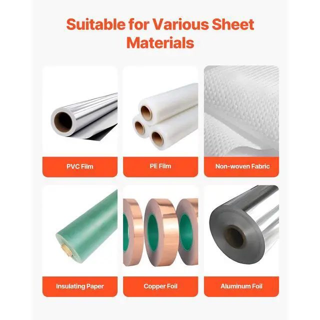 Alt view image 4 of 7 - Auto Heat-Shrink Tube Cutter, Automatic Pipe Cutting Machine with 1mm to 280mm Cutting Width, 0.1-0.6mm Cutting Thickness, Ideal for Non-Woven Fabric, PVC Film, Insulating Paper, Aluminum Foil