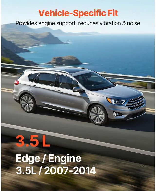 Alt view image 5 of 8 - VEVOR Engine and Transmission Motor Mount Kit Replacement, Set of 3, Compatible with 20072014 Ford Edge 3.5L, Replace OE# A5342, A5431, A5605, Secure Support