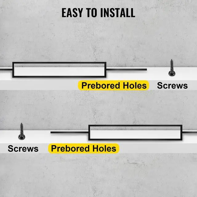 Alt view image 4 of 8 - VEVOR Deck Balusters, 10 Pack Metal Deck Spindles, 44\"x0.5\" Staircase Baluster with Screws, Iron Deck Railing for Wood and Composite Deck, Stylish Black Baluster for Outdoor Stair Deck Porch