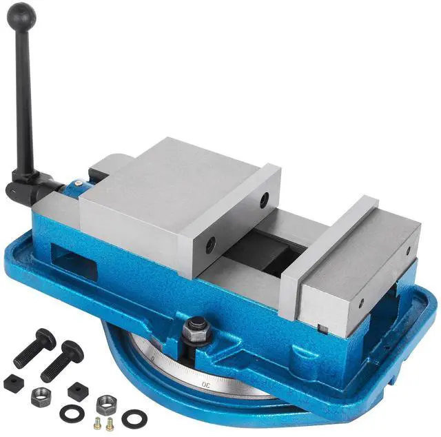 Main image of 5 Inch ACCU Lock Down Vise Precision Milling Vice 5 Inch Jaw Width Drill Press Vise Milling Drilling Machine Bench Clamp Clamping Vice with 360 Degree Swiveling Base CNC Vise