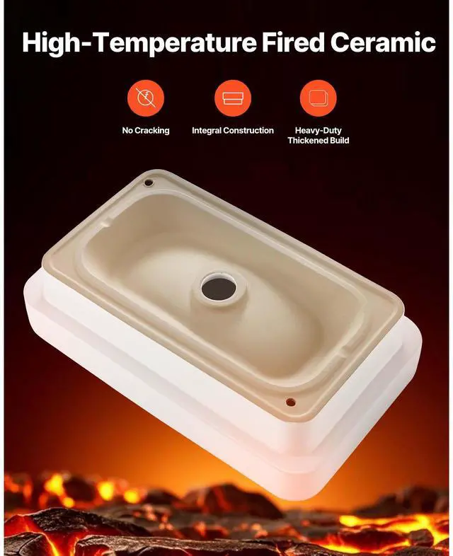 Alt view image 6 of 8 - VEVOR Semi Recessed Bathroom Sink, 19.29 x 12.01 Inch Rectangular White Ceramic Vessel Sink with 1-3/4 Inch Drain Hole, Drop in Modern Lavatory Vanity Bath Wash Bowl Basin, Rectangle for Small Space