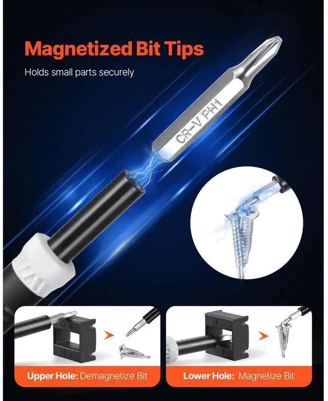 Alt view image 11 of 14 - 59-Piece Precision Screwdriver Set Repair Tool Kit Magnetic Bit for Computer