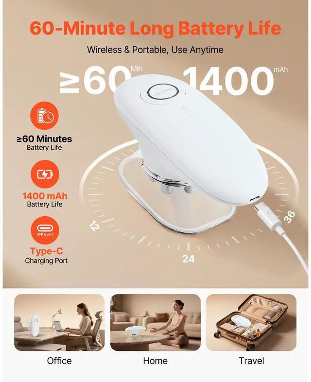 Alt view image 5 of 7 - Body Sculpting Machine, 3-in-1 Electric Cellulite Massager with 3 Adjustable Functional Modes, Skin Tightening Cupping Therapy Tool with 60 Min Wireless Use, for Back, Belly, Waist, Arms, Legs