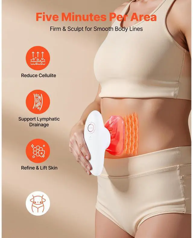 Alt view image 2 of 7 - Body Sculpting Machine, 3-in-1 Electric Cellulite Massager with 3 Adjustable Functional Modes, Skin Tightening Cupping Therapy Tool with 60 Min Wireless Use, for Back, Belly, Waist, Arms, Legs