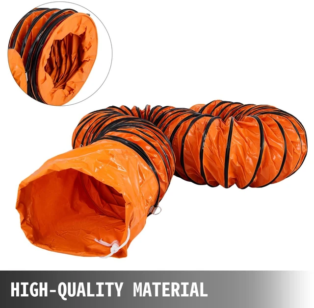Alt view image 2 of 8 - 10 M/32 FT PVC Flexible Duct Hosing for 300 MM/12 Inch Diameter Exhaust Fan