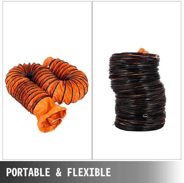 Alt view image 3 of 8 - 10 M/32 FT PVC Flexible Duct Hosing for 300 MM/12 Inch Diameter Exhaust Fan