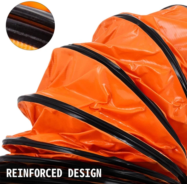 Alt view image 6 of 8 - 10 M/32 FT PVC Flexible Duct Hosing for 300 MM/12 Inch Diameter Exhaust Fan