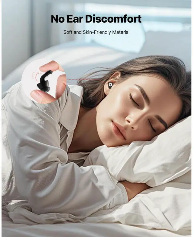 Alt view image 6 of 8 - Ear Plugs for Sleeping Noise Cancelling NRR 25 dB Silicone Soft Earplugs