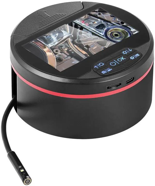 Alt view image 8 of 14 - VEVOR  Borescope Triple Lens Endoscope Camera with 4.3" IPS Screen 8 + 2 Lights