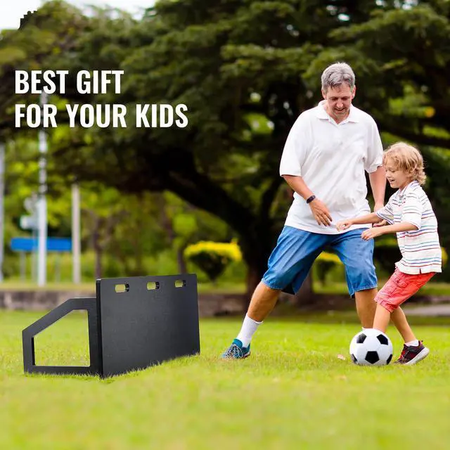 Alt view image 14 of 14 - VEVOR Soccer Rebounder Board, 45"X18" Portable Soccer Wall with 2 Angles Rebound, Foldable HDPE Kickback Rebound Board, Soccer Training Equipment for Kids and Adults, Passing & Shooting Practice