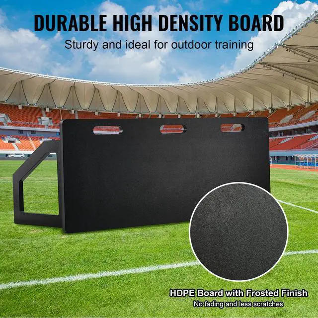 Alt view image 11 of 14 - VEVOR Soccer Rebounder Board, 45"X18" Portable Soccer Wall with 2 Angles Rebound, Foldable HDPE Kickback Rebound Board, Soccer Training Equipment for Kids and Adults, Passing & Shooting Practice