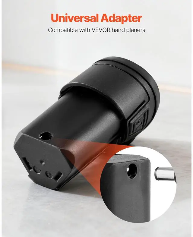 Alt view image 5 of 8 - VEVOR Lithium-Ion Battery, 12V 2Ah, Portable Lithium Battery Pack Replacement, with Universal Adapter, Easy to Carry, Compatible with Makita Interfaces, VEVOR Cordless Electric Hand Planer, 1-Pack
