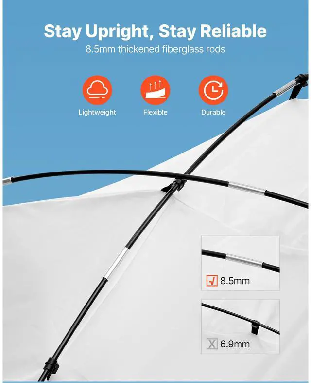 Alt view image 5 of 8 - VEVOR Portable Paint Booth Tent, 91.7 x 67.7 x 74.8 inch Painting Tent Station, Spray Shelter with Built-in Floor & Mesh Screen, Large Space, Oxford Spray Painting Tents for Cupboard, Chairs, Tables